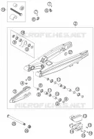 BRAS OSCILLANT  pour KTM 250 SXS de 2006