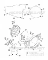 CARTER EMBRAYAGE pour KTM 250 SXS de 2006
