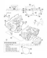 CARTER MOTEUR pour KTM 250 SXS de 2006