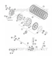 EMBRAYAGE pour KTM 250 SXS de 2006
