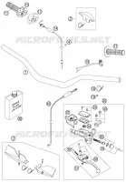 GUIDON / COMMANDES pour KTM 250 SXS de 2006