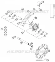 ROUE AVANT pour KTM 250 SXS de 2006
