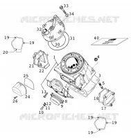 CYLINDRE pour KTM 250 SXS de 2001