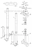FOURCHE / T DE FOURCHE pour KTM 250 SXS de 2001