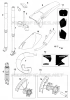 NOUVELLES PIECES pour KTM 250 SXS de 2001