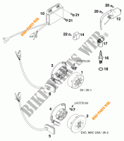 ALLUMAGE pour KTM 250 SX MARZOCCHI/OHLINS de 1997