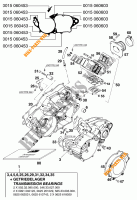 CARTER MOTEUR pour KTM 250 SX MARZOCCHI/OHLINS de 1997