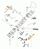 GUIDON / COMMANDES pour KTM 250 SX MARZOCCHI/OHLINS de 1997