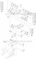 BIELLETTE D'AMORTISSEUR PRO LEVER pour KTM 250 SX de 2018