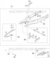 BRAS OSCILLANT  pour KTM 250 SX de 2018