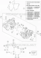 CARTER MOTEUR pour KTM 250 SX de 2018