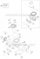 CYLINDRE / CULASSE pour KTM 250 SX de 2018