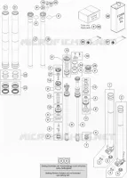 FOURCHE (PIECES) pour KTM 250 SX de 2018