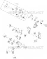 MECANISME DE SELECTION DE VITESSES pour KTM 250 SX de 2018