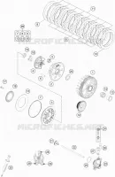 EMBRAYAGE pour KTM 250 SX de 2017