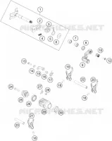MECANISME DE SELECTION DE VITESSES pour KTM 250 SX de 2017