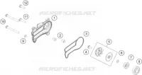 POMPE A EAU pour KTM 250 SX de 2017