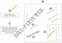 TROUSSE A OUTILS / MANUELS / OPTIONS pour KTM 250 SX de 2013