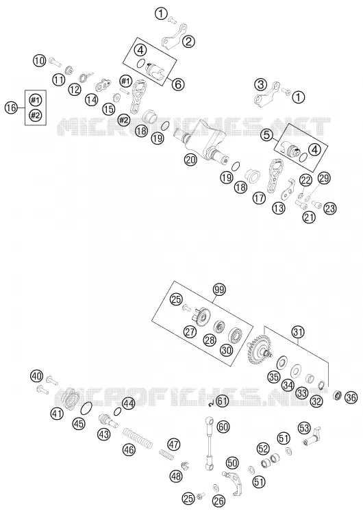 VALVE D'ECHAPPEMENT KTM MOTO 250 2012 SX  250 SX