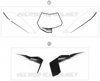 AUTOCOLLANTS pour KTM 250 SX de 2010