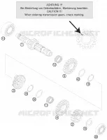 BOITE DE VITESSES   ARBRE PRIMAIRE pour KTM 250 SX de 2010