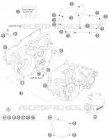 CARTER MOTEUR pour KTM 250 SX de 2010