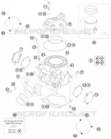 CYLINDRE / CULASSE pour KTM 250 SX de 2010