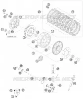 EMBRAYAGE pour KTM 250 SX de 2010