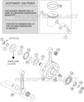 VILEBREQUIN / PISTON pour KTM 250 SX de 2010