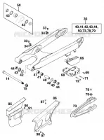 BRAS OSCILLANT  pour KTM 250 SX de 1999