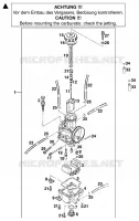 CARBURATEUR pour KTM 250 SX de 1999