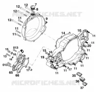 CARTER EMBRAYAGE pour KTM 250 SX de 1999