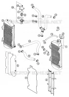CIRCUIT DE REFROIDISSEMENT pour KTM 250 SX de 1999