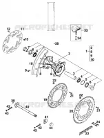 ROUE ARRIERE pour KTM 250 SX de 1999