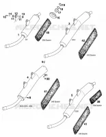 SILENCIEUX D'ECHAPPEMENT pour KTM 250 SX de 1999
