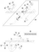 ECHAPPEMENT pour KTM 150 SX de 2012