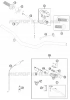 GUIDON / COMMANDES pour KTM 150 SX de 2012