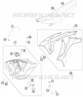 RESERVOIR / SELLE pour KTM 150 SX de 2012