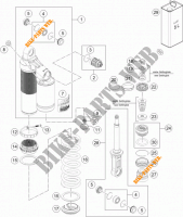 AMORTISSEUR (PIECES) pour KTM 1290 SUPER DUKE R ORANGE ABS de 2016