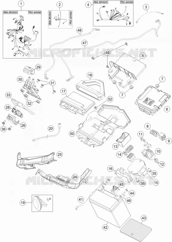 FAISCEAU ELECTRIQUE KTM MOTO 1290 2016 SUPERDUKE  1290 SUPER DUKE R ORANGE ABS