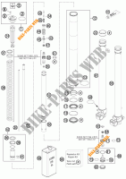 FOURCHE (PIECES) pour KTM 85 SX 19/16 de 2012