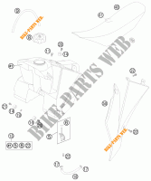 RESERVOIR / SELLE pour KTM 85 SX 19/16 de 2012