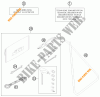 TROUSSE A OUTILS / MANUELS / OPTIONS pour KTM 85 SX 19/16 de 2012