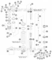 AMORTISSEUR (PIECES) pour KTM 85 SX 17/14 de 2011