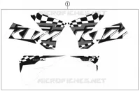 AUTOCOLLANTS pour KTM 85 SX 17/14 de 2011