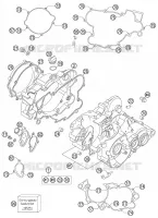 CARTER MOTEUR pour KTM 85 SX 17/14 de 2011