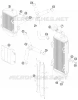 CIRCUIT DE REFROIDISSEMENT pour KTM 85 SX 17/14 de 2011