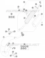 ECHAPPEMENT pour KTM 85 SX 17/14 de 2011