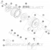 EMBRAYAGE pour KTM 85 SX 17/14 de 2011