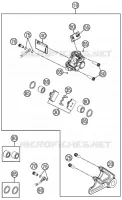 ETRIER DE FREIN AR pour KTM 85 SX 17/14 de 2011